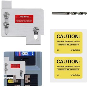 QYZZRS Kit de enclavamiento para generador compatible con martillo principal horizontal solo con disyuntor TAN serie CH de 150 o 200 amperios, 1 12 QYZZRS Kit de enclavamiento para generador compatible con martillo principal horizontal solo con disyuntor TAN serie CH de 150 o 200 amperios, 1 12