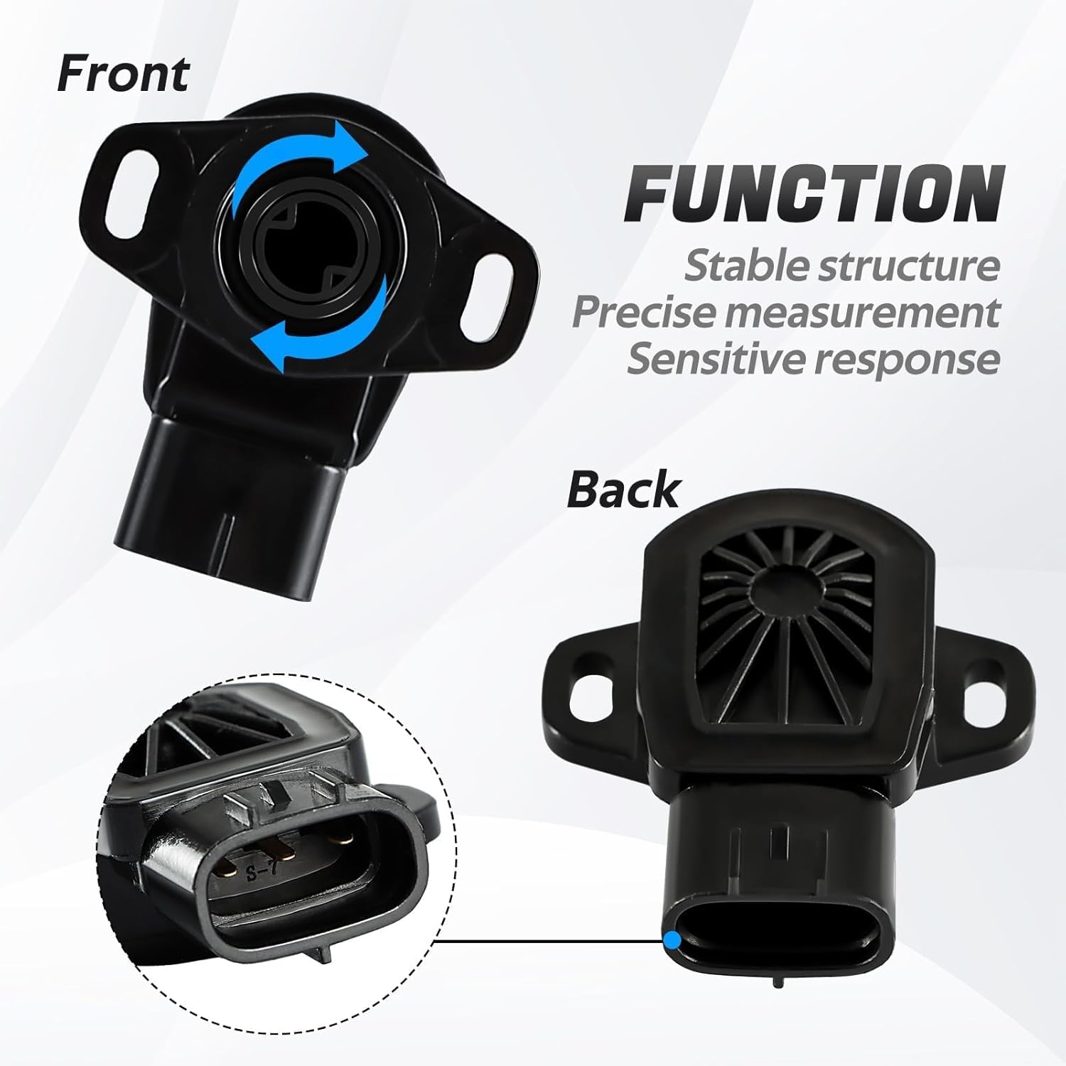 Sensor TPS Sensor de posición del acelerador compatible con Suzuki Kingquad LT-A700X LT-A750X LT-A750XP LT-A750XPZ LT-A750XL LT-A750XZ Reemplazar#
