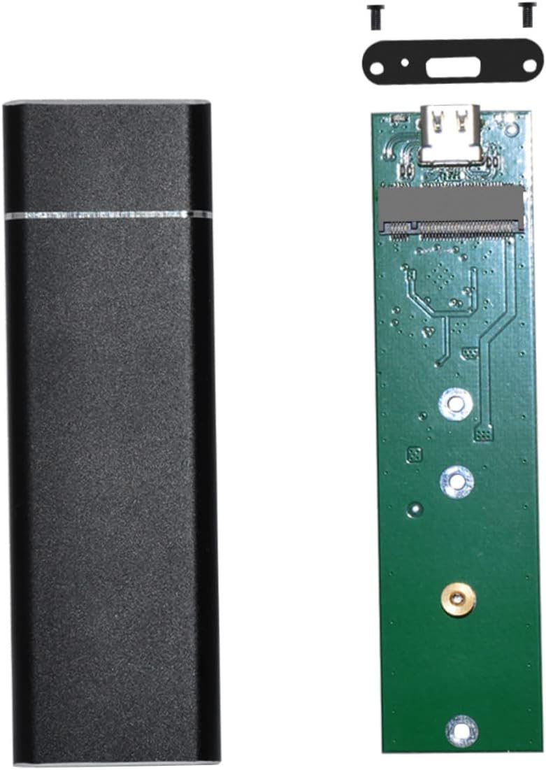 SOLUSTRE Hdd Case Hard Disk Case M.2 a Usb3.1 Tipo C Convertidor SSD Caja de disco duro Caja de disco duro Caja de disco duro Adaptador de caja de