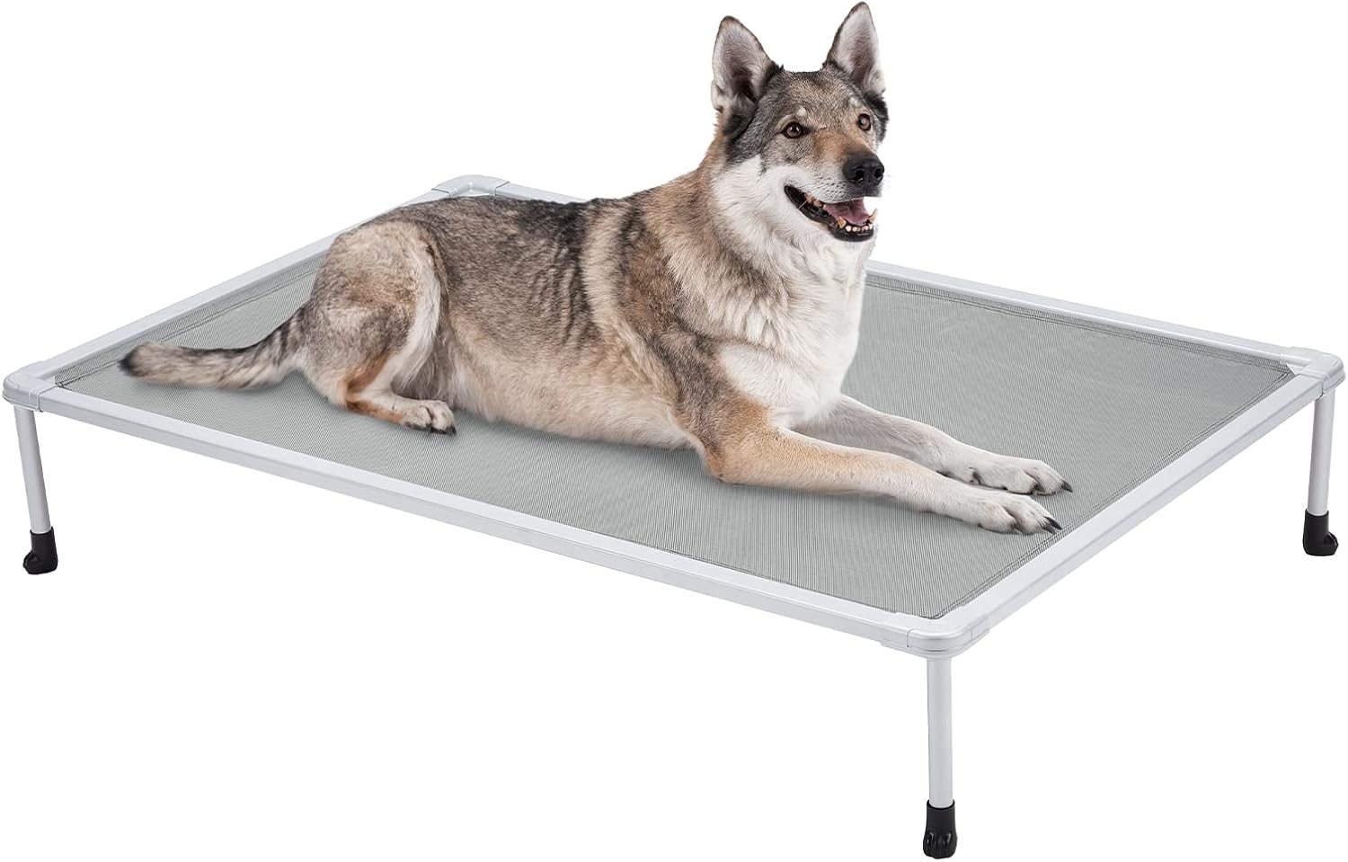 Veehoo – Cama elevada tipo catre para perros grandes, refrescante, a prueba de mordiscos, lavable y con patas antideslizantes, para interiores y