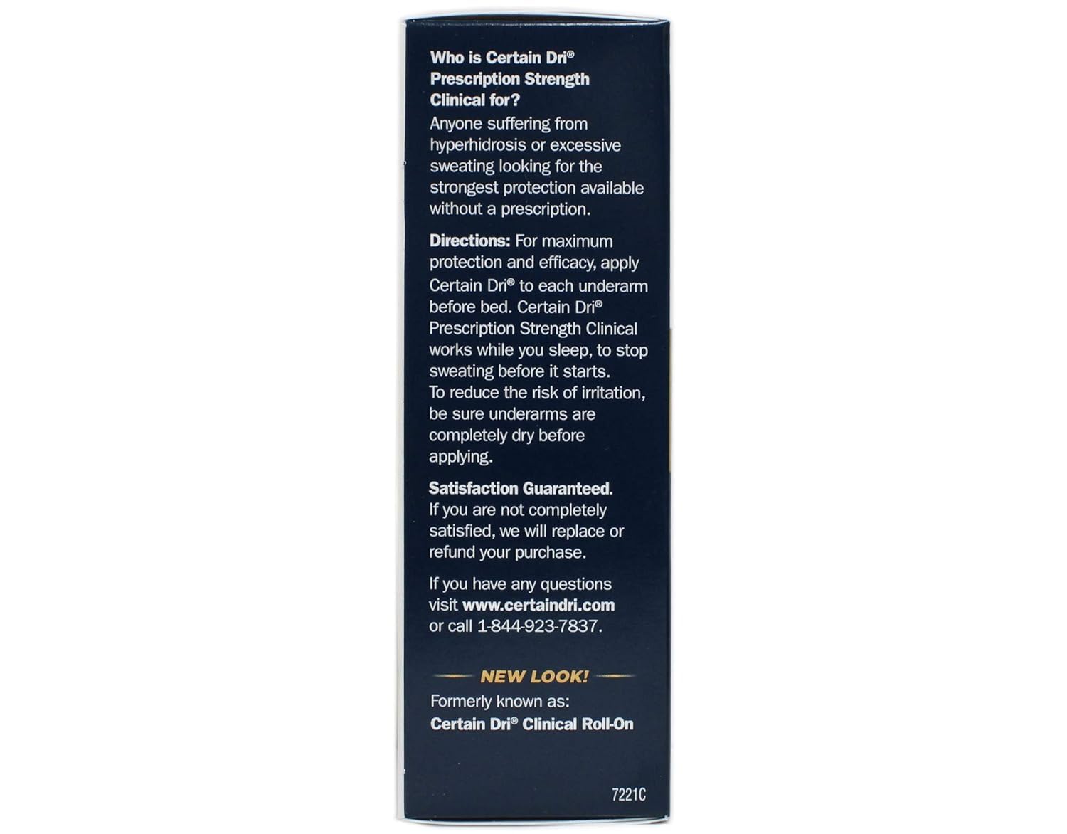 Certain Dri Clinical Strength Antitranspirante Roll-On – 1.2 onzas, paquete de 2