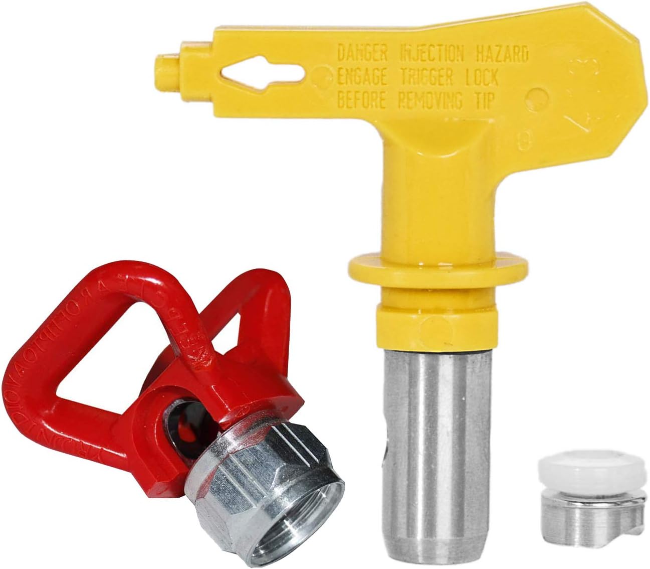 Carkio Airless – Boquilla de punta de pistola 321 compatible con pulverizador de pintura y pulverizador, herramienta de accesorio de protección de