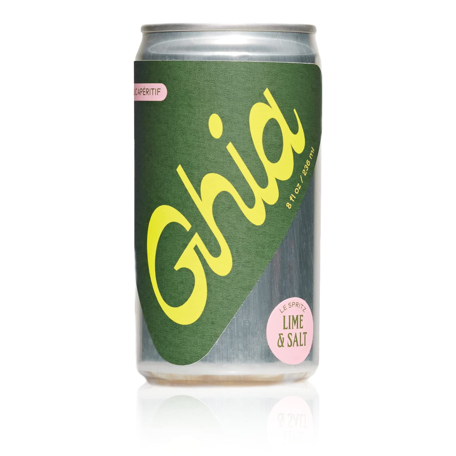Ghia Limón sin alcohol y sal Le Spritz, 8 onzas líquidas (paquete de 4)  Aperitivo espumoso inspirado en el Mediterráneo botánico  Vegano, sin