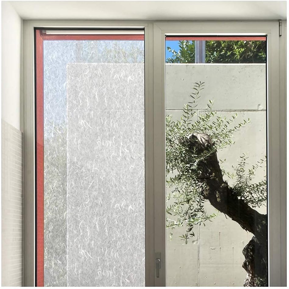 BDF 4RP – Película decorativa para ventana, papel de arroz blanco (48 pulgadas x 22 pies)