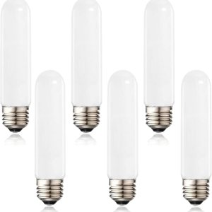 XININSUN Bombillas LED esmeriladas T10, color blanco cálido 2700 K, bombillas LED T10 regulables, equivalente a 60-75 W, bombillas tubulares LED de XININSUN Bombillas LED esmeriladas T10, color blanco cálido 2700 K, bombillas LED T10 regulables, equivalente a 60-75 W, bombillas tubulares LED de