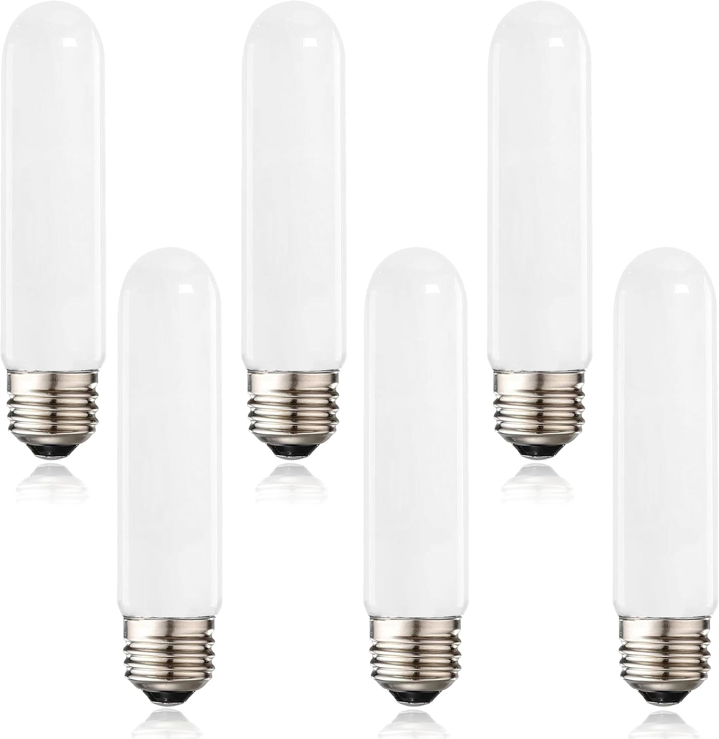 XININSUN Bombillas LED esmeriladas T10, color blanco cálido 2700 K, bombillas LED T10 regulables, equivalente a 60-75 W, bombillas tubulares LED de