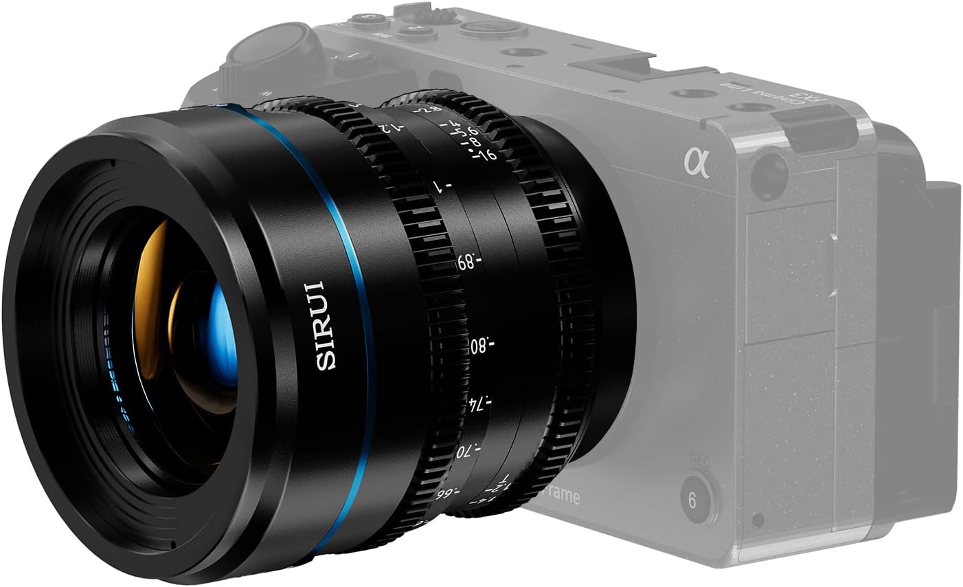 SIRUI Night Walker – Lente Cine T1.2 de 1.378 in, lente de enfoque manual de gran apertura (MS35R-B, montaje RF, negro)