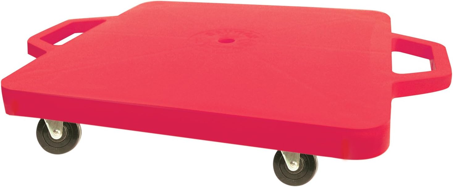 The Zone – Juego de 6 tablas de scooter resistentes, base de 16 x 16 pulgadas de ancho, multicolor con ruedas de goma duraderas que no dañan con