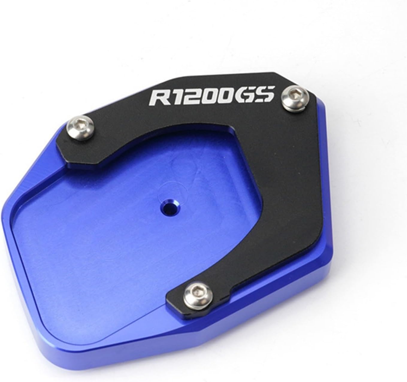 CNC aluminio for BMW R 1200 GS 2006-2012 R 1200 ADV Motorcycle Accessories Aluminum Side Stand Enlarge Kickstand Pad (Color  Blue)