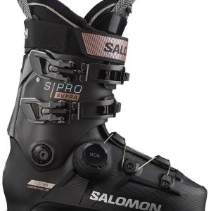 Salomon S Pro Supra Boa 95 GW Botas de esquí para mujer, negroBlugaoro rosa, 25.5 Salomon S Pro Supra Boa 95 GW Botas de esquí para mujer, negroBlugaoro rosa, 25.5