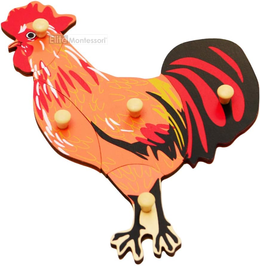 Elite Montessori Rompecabezas de gallo