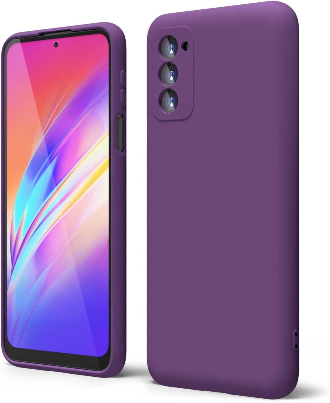 oakxco Funda para teléfono Moto Edge 2021Edge 2021 5G UW de silicona líquida, bonita funda delgada de goma suave TPU lisa para mujeres y niñas,