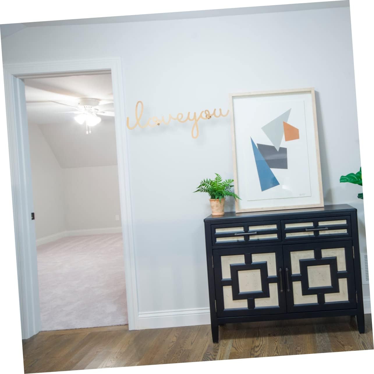 DOITOOL Gancho de pared con letras para colgar en la pared, ganchos de toalla de decoración dorada, perchero de metal moderno, perchero rústico,
