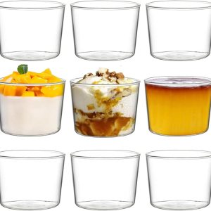 yarlung Paquete de 9 cuencos pequeños de vidrio para postre, taza de crema de 8 onzas, taza de pudín transparente, vasos de degustación, cuencos de yarlung Paquete de 9 cuencos pequeños de vidrio para postre, taza de crema de 8 onzas, taza de pudín transparente, vasos de degustación, cuencos de