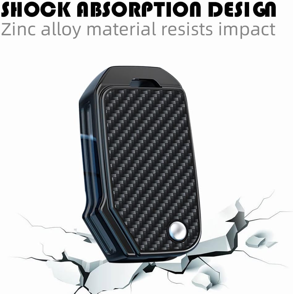 ontto Funda de metal para llavero de automóvil, elegante funda para llave de automóvil, para Kia Seltos Forte Sportage Seltos K5 Soul Sorento Cerato