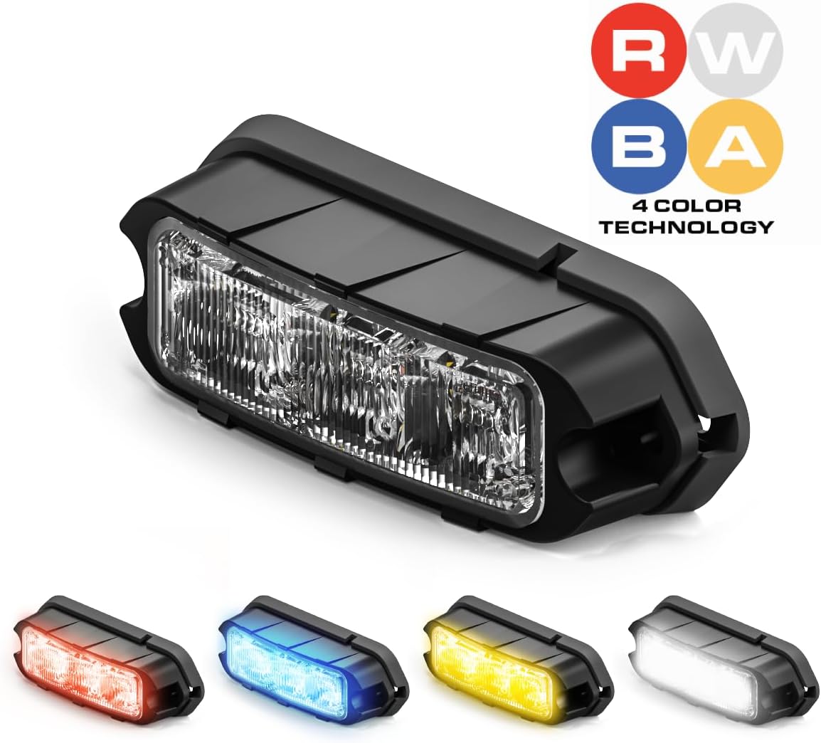 Feniex Quad Q3 LED Montaje en superficie RojoAzulBlancoÁmbar