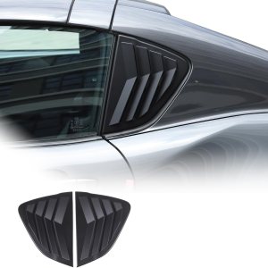 Rejillas de ventana lateral trasera de automóvil para Mazda MX-5 ND 2015-2023, persianas triangulares de vidrio, accesorios exteriores (solo se Rejillas de ventana lateral trasera de automóvil para Mazda MX-5 ND 2015-2023, persianas triangulares de vidrio, accesorios exteriores (solo se