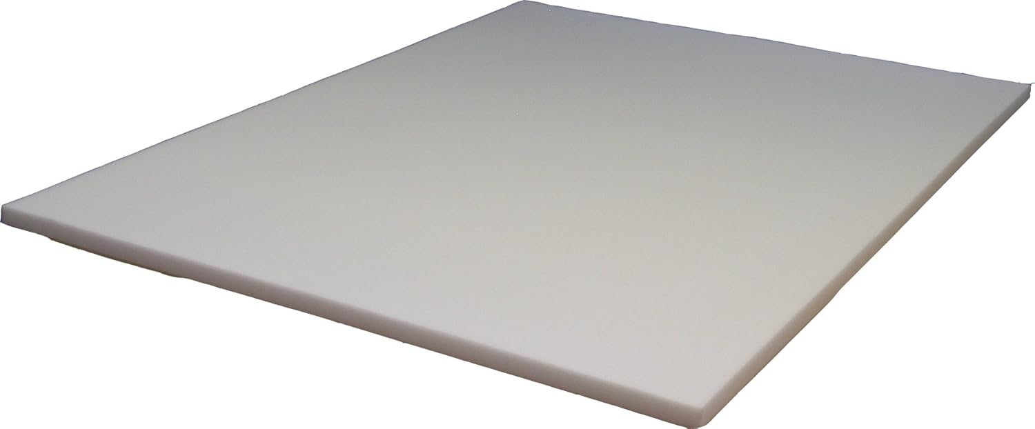 Colchón firme de espuma a base de soja de 1.5 pulgadas, matrimonial, 52.5x74x1.5