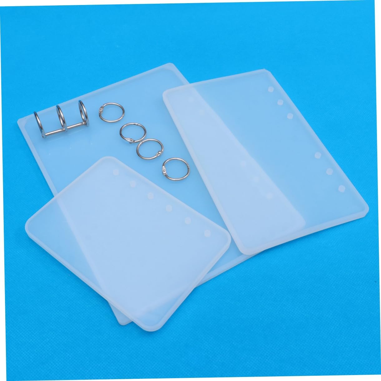 Cuaderno de tapa dura de epoxi de tapa dura, moldes de fundición reutilizables, cubierta de libro de resina, molde de resina para manualidades,