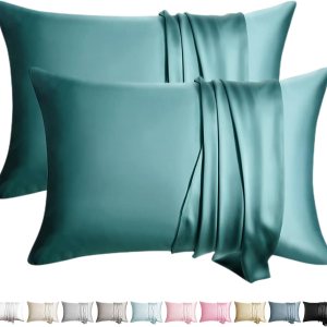 WLOSJ Juego de 2 fundas de almohada 100% seda para cabello y piel, tamaño Queen, 19 Momme, seda de morera, suave, transpirable, con cremallera WLOSJ Juego de 2 fundas de almohada 100% seda para cabello y piel, tamaño Queen, 19 Momme, seda de morera, suave, transpirable, con cremallera