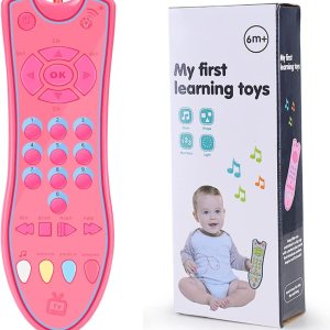 Juguete de control remoto de TV para bebés con luz y sonido, juguete de control remoto realista para niños con inglés, francés, español 3 idiomas, Juguete de control remoto de TV para bebés con luz y sonido, juguete de control remoto realista para niños con inglés, francés, español 3 idiomas,