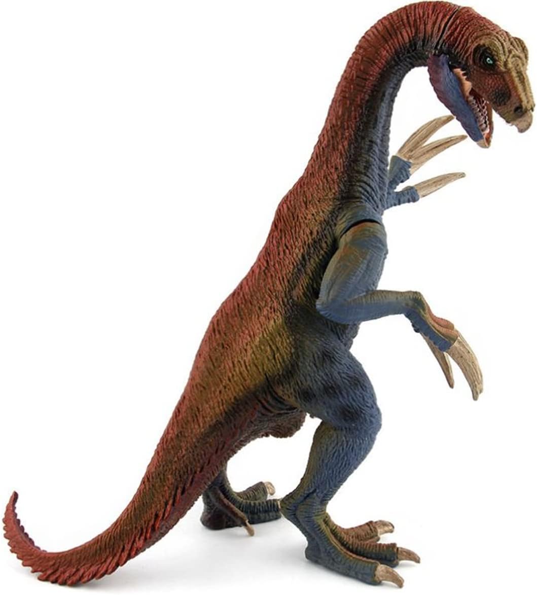 Therizinosaurus – Juguetes de dinosaurio figuras de animales, juguete realista de Therizinosaurus con mandíbula móvil para regalo de cumpleaños,