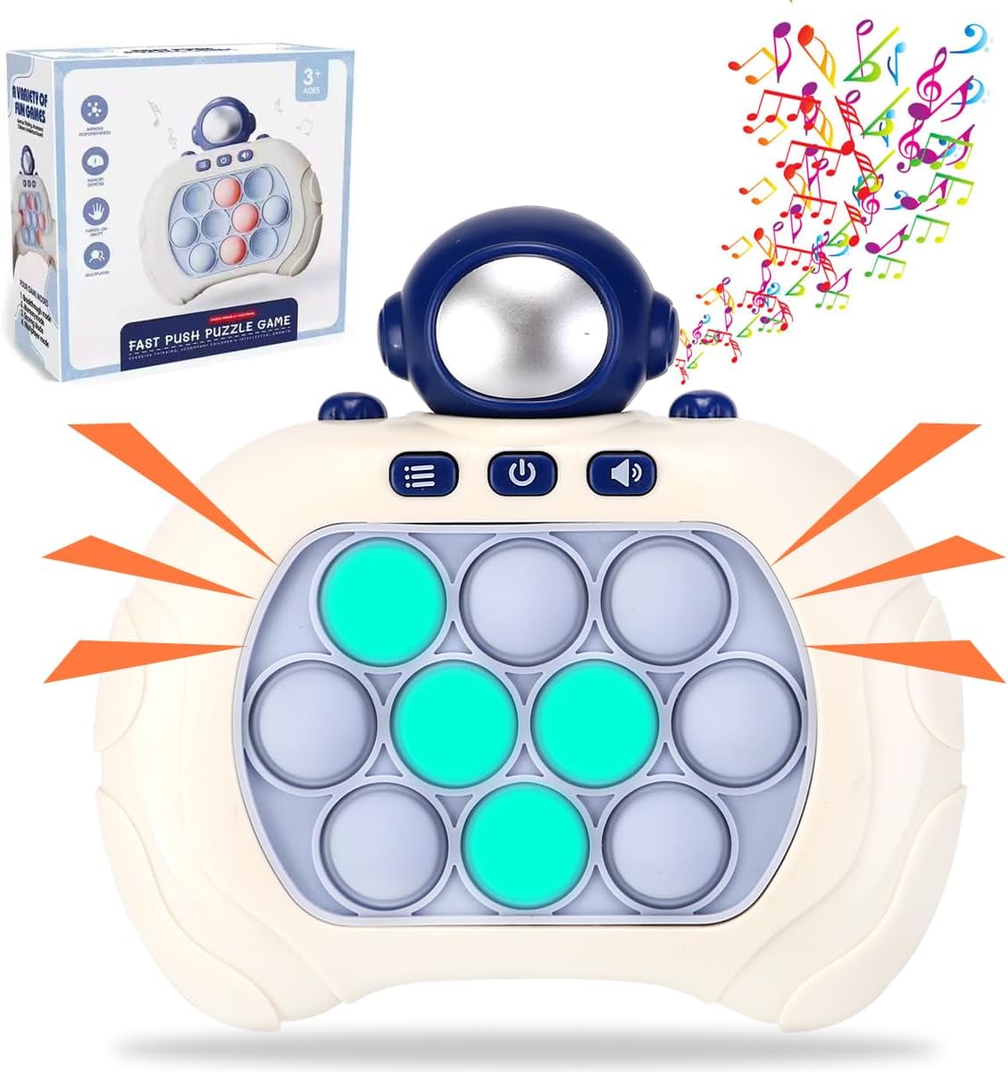 Juego de burbujas de empuje rápido para niños y adultos, mini juego de empuje de velocidad rápida, juguete para aliviar el estrés para niños, niñas,