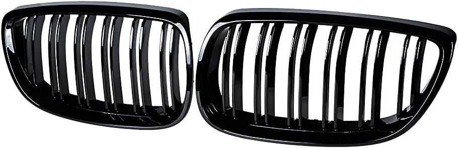 CORP – 2 fundas para parrilla de riñón para capó delantero izquierdo y derecho, compatible con 3-Series 07-10 E92 Coupé E93 Convertible 08-13 M3 2DR