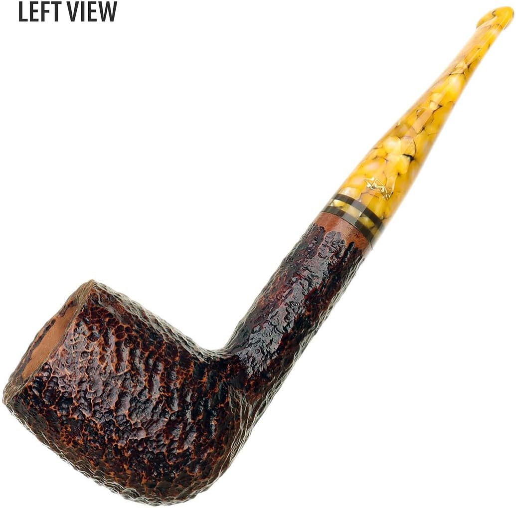 Miele Honey Pipe – Tubos de madera hechos a mano Savinelli Tobacco Pipe con acabado rústico (111 KS)