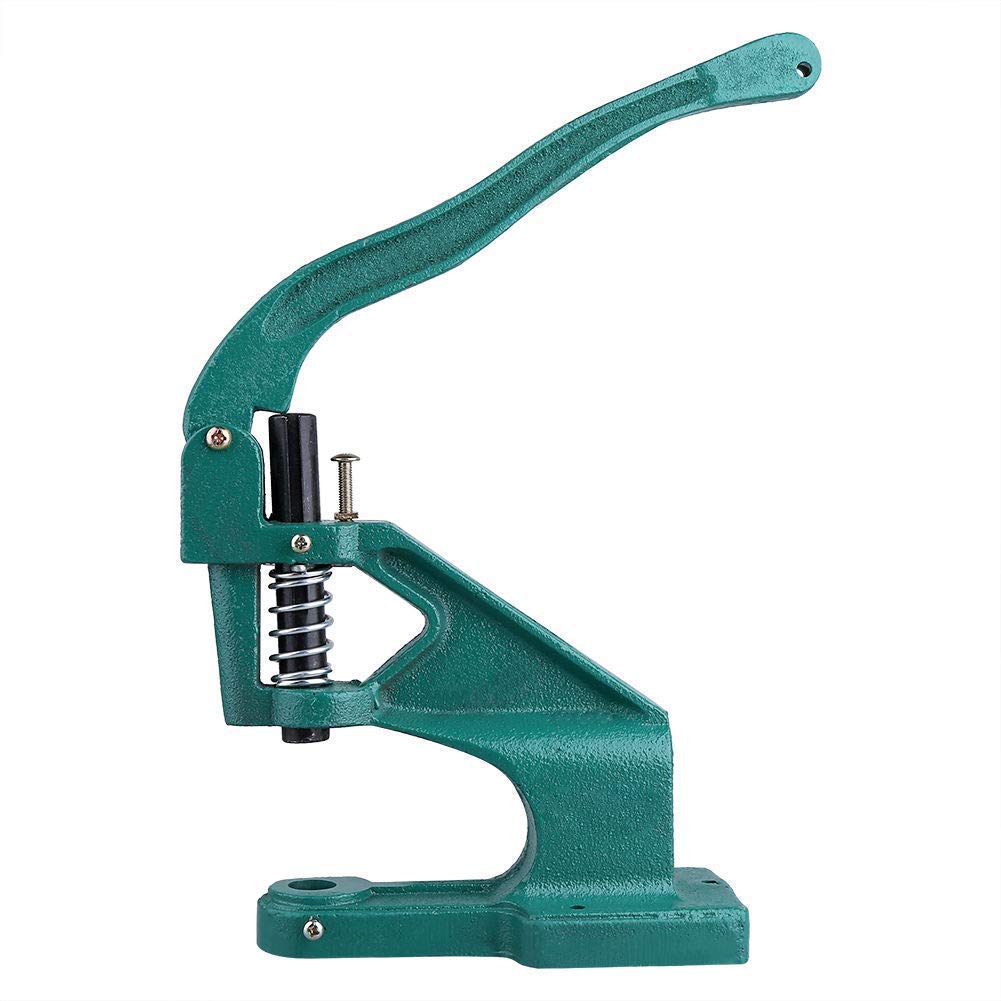 Máquina de ojales de prensa manual, kit de herramientas industriales resistentes para ojales de montaje en mesa, remaches, herramienta perforadora
