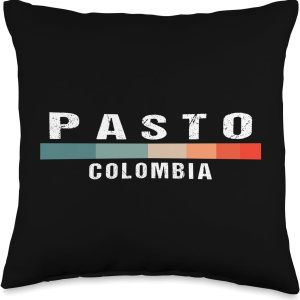 Vintage Travel Souvenirs Pasto Colombia City Trip Throw Pillow, 16×16, Multicolor Vintage Travel Souvenirs Pasto Colombia City Trip Throw Pillow, 16×16, Multicolor