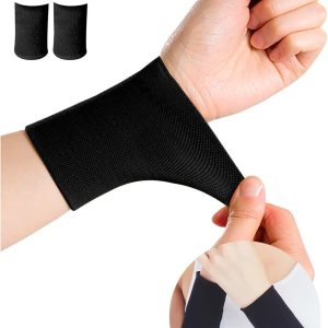 SEXYEYE 2 pares de muñequeras de compresión para hombres y mujeres, muñequeras elásticas para tenis, tendinitis, túnel carpiano, bandas para cubrir SEXYEYE 2 pares de muñequeras de compresión para hombres y mujeres, muñequeras elásticas para tenis, tendinitis, túnel carpiano, bandas para cubrir