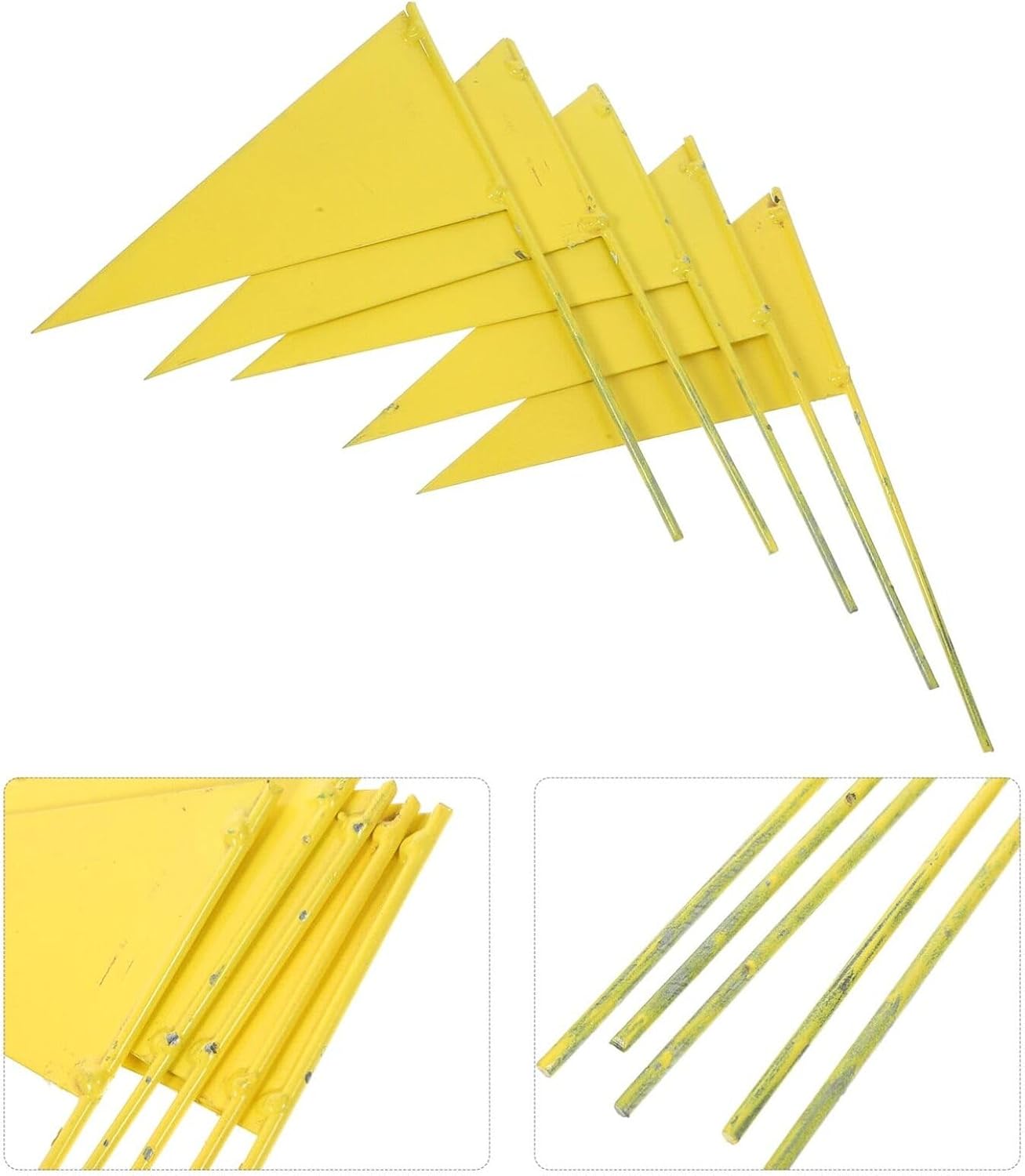 Banderas de estaca de césped para marcar cabezales de aspersores, banderas de marcado de patio, banderas de césped, banderas de paisaje para césped,