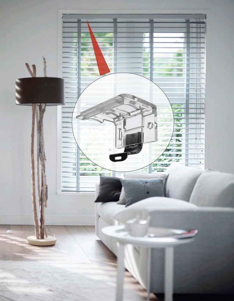 6 piezas de soporte de sombra inalámbrico, soporte de montaje con clip de metal, mini clips de soporte de montaje para persianas plisadas de PVC de