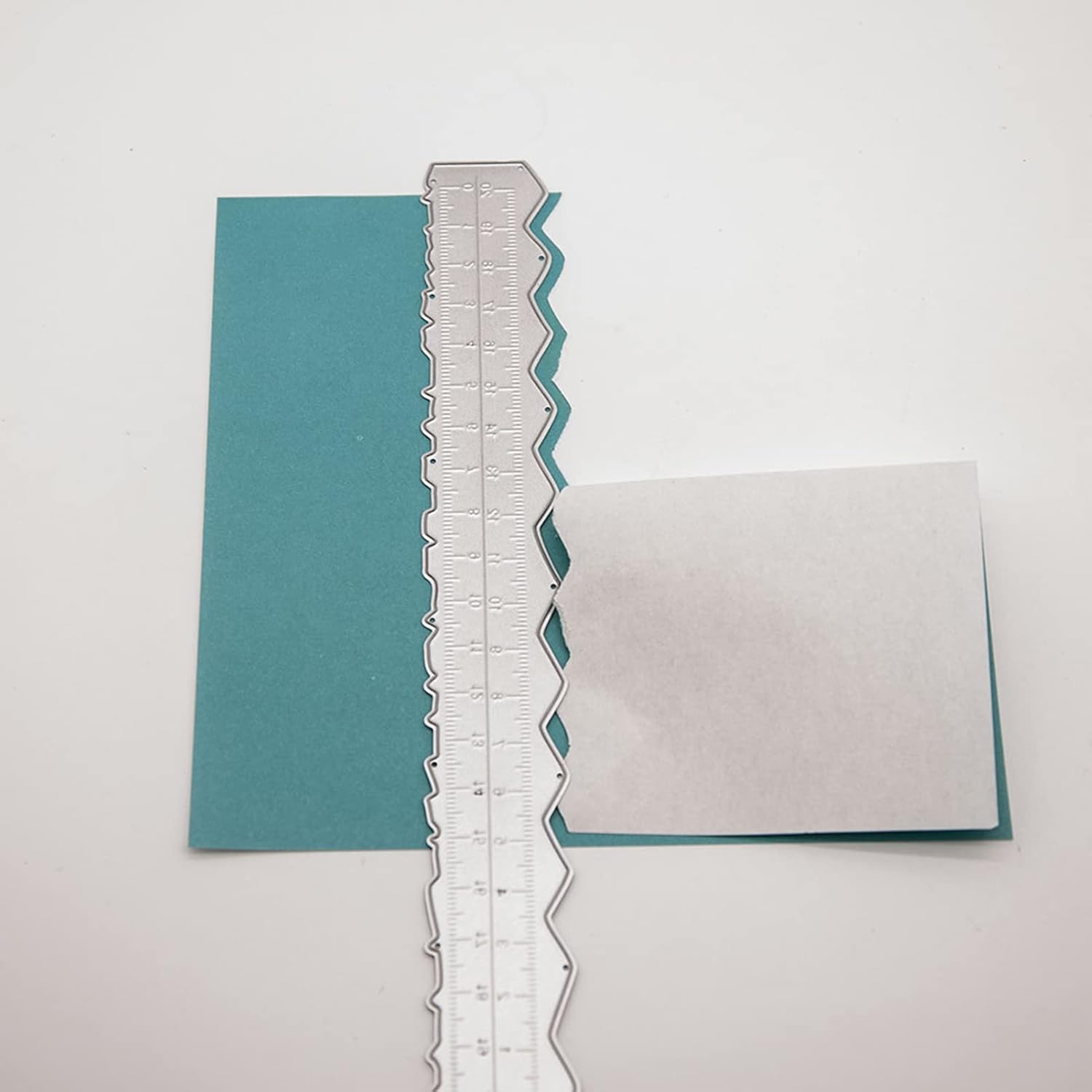 TOPINCN 3 unids Deckle Edge Ruler Paper Tearing Ruler Craft Ruler Paper Ripper Tool Deckled Edge Cortador de papel Herramienta ligera para hacer