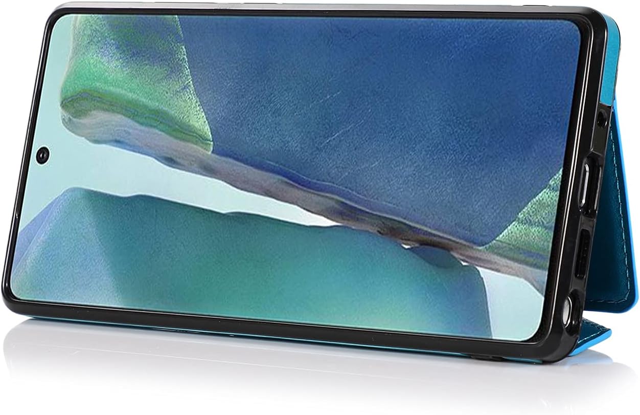 Asuwish Funda tipo cartera cruzada compatible con Samsung Galaxy Note 20 5G y protector de pantalla de vidrio templado, soporte para tarjetas,