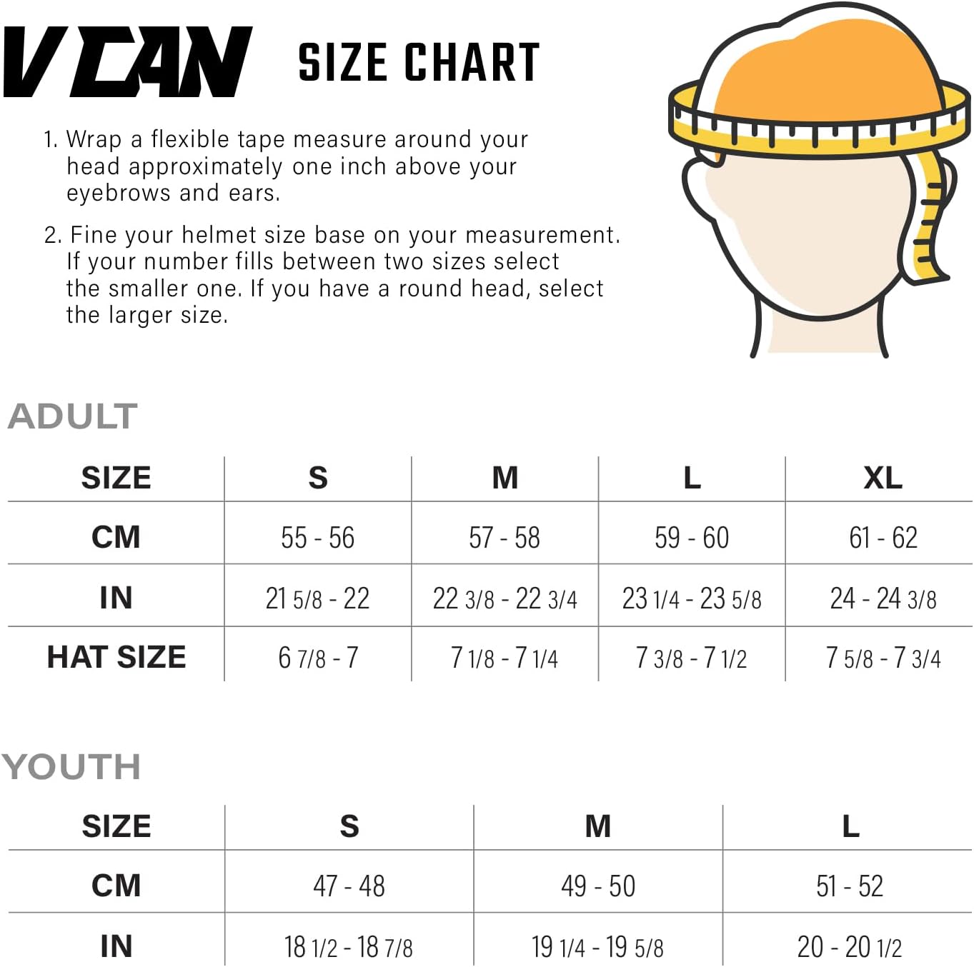 VCAN VX38 – Casco para adultos, cuatrimoto, motocicleta, cuatrimoto, moto, cuesta abajo, con gafas aprobadas por DOT