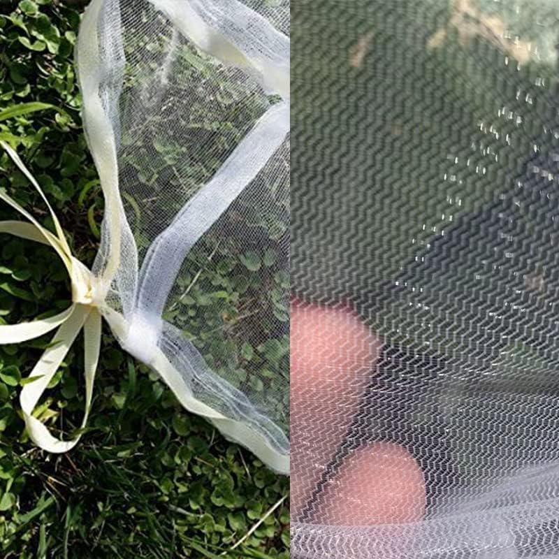Agfabric Bird Netting – Red de jardín de 84 pulgadas de alto x 72 W, barrera de plagas de insectos, cubierta de plantas para árboles frutales, bolsa