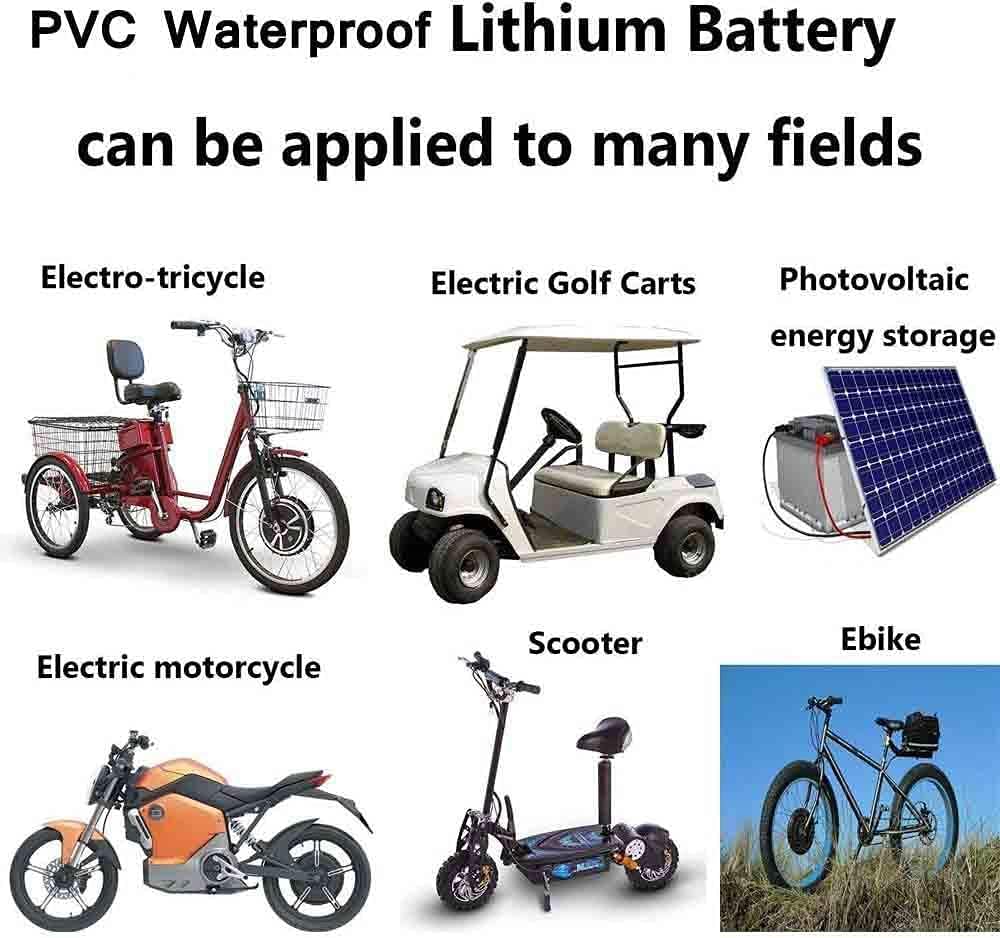 UPP – Batería de bicicleta eléctrica de 48 V, batería de bicicleta eléctrica para bicicleta de 1000 W750 W500 W, batería de iones de litio para