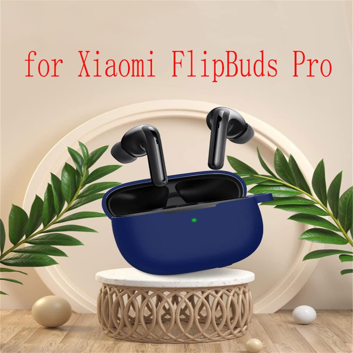 Funda de silicona suave para Xiaomi FlipBuds Pro, funda absorbente de golpes, accesorios con llavero para hombres, adolescentes, niños, niñas,