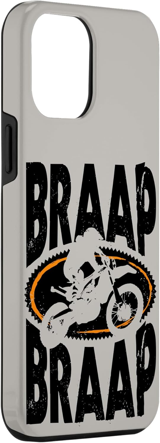 Funda para iPhone 14 Plus Braap Braap Motocross Motocross Dirtbike Biker