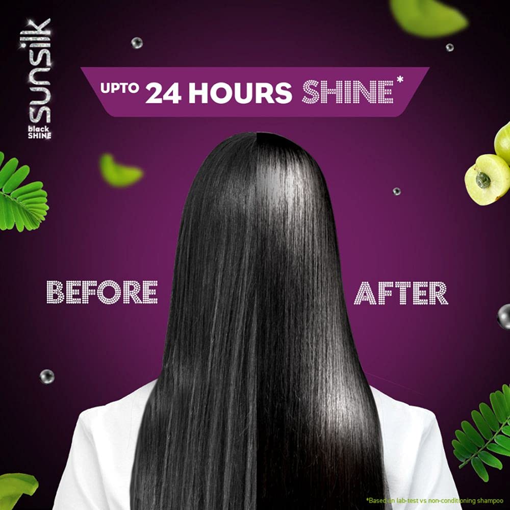 Sunsilk Impresionante champú Black Shine, 22.0 fl oz