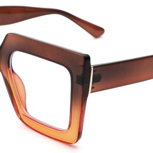 Melpomenia Gafas de luz azul de gran tamaño para mujer, gafas de marco grande de moda, gafas sin receta Melpomenia Gafas de luz azul de gran tamaño para mujer, gafas de marco grande de moda, gafas sin receta