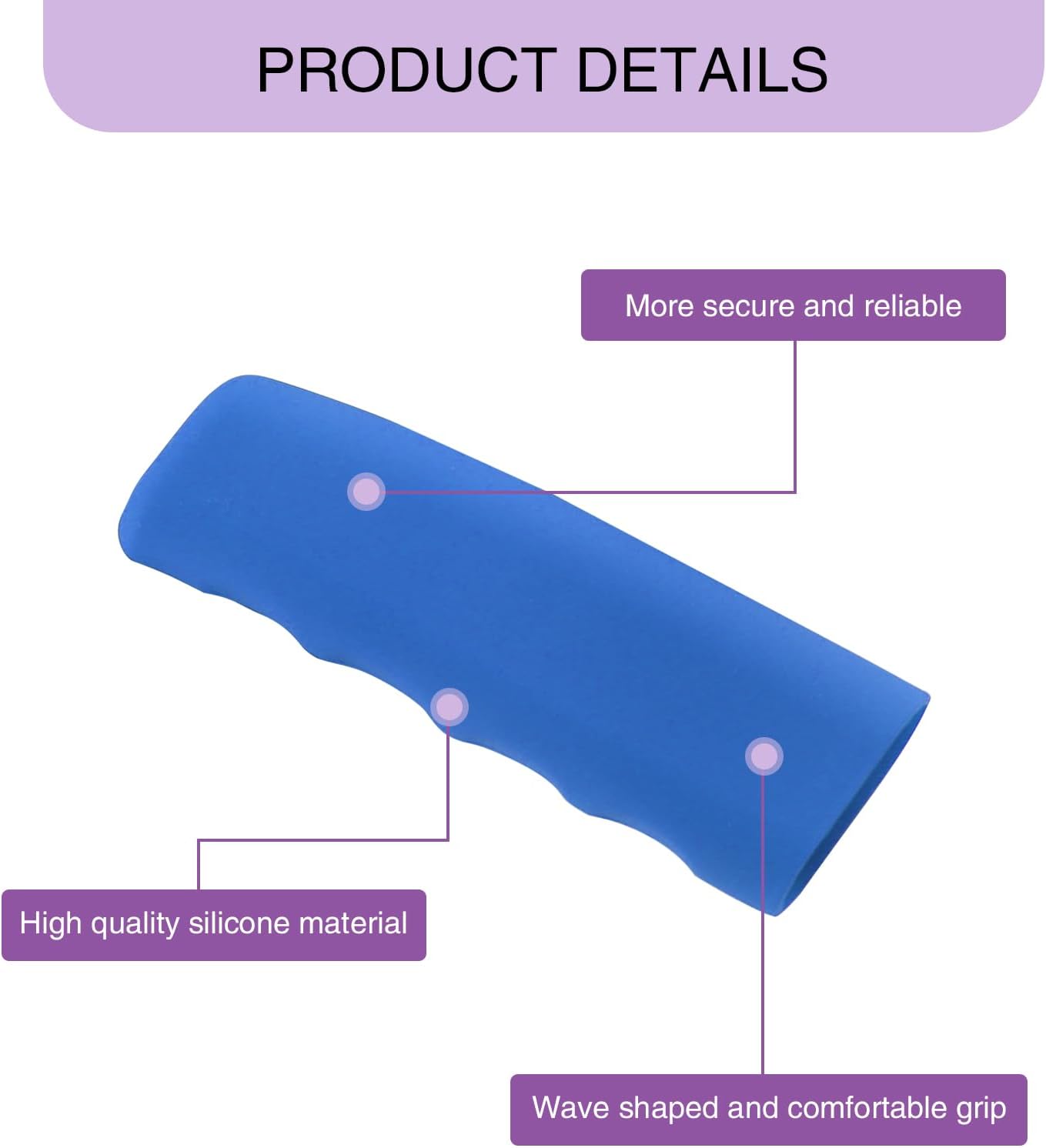Fogfar Paquete de 1 funda protectora para freno de mano para principiantes, funda de silicona para mango de automóvil, protector de mango de agarre