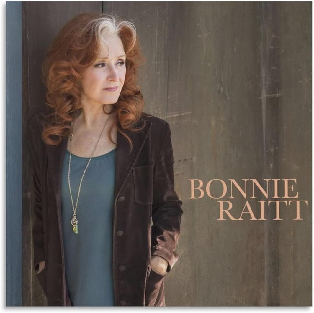 Bonnie Raitt – Póster de cantante de blues para pared, lienzo con pergaminos, pintura, imagen, decoración de sala de estar, enmarcadosin marco, 28 x