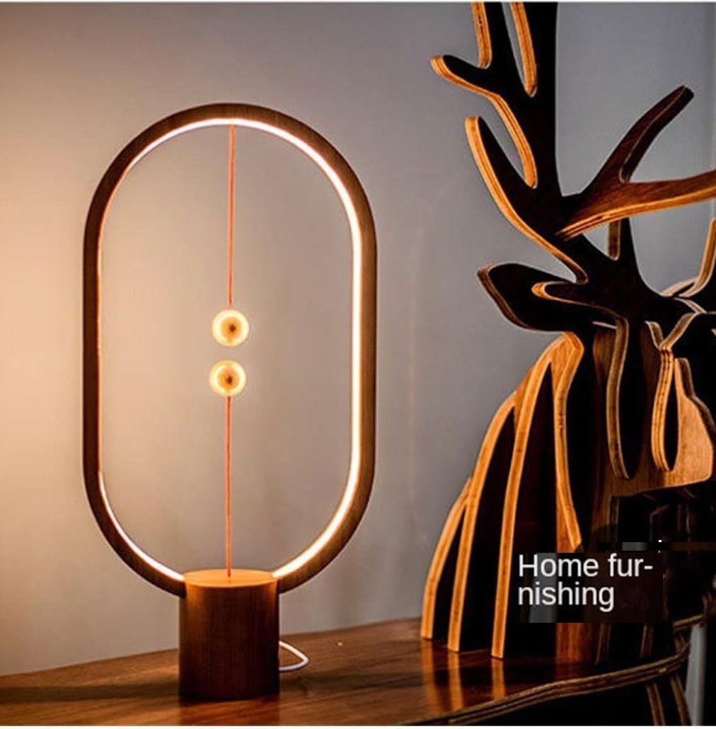 Lámpara de equilibrio LED con interruptor magnético creativo de aire para dormitorio y oficina, perfecta para uso a largo plazo, ya sea que la uses