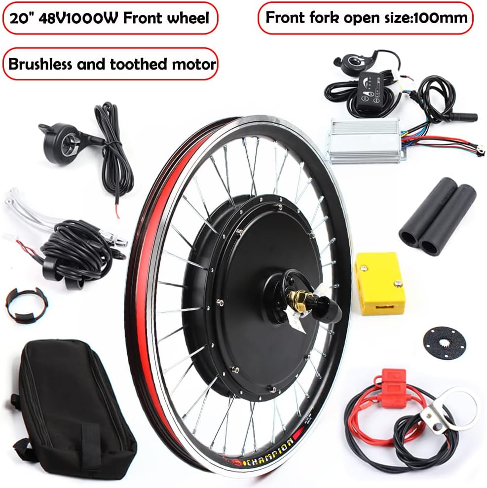 Kit de motor de bicicleta eléctrica, 48 V, 1000 W, 36 V, 250 W350 W, kit de conversión de bicicleta eléctrica para rueda delanteratrasera, kit de