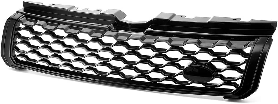 MotorFansClub Parrilla delantera apta para Land Rover Range Rover Evoque 2012 2013 2014 2015 2016 2017 2018 2019 Parachoques delantero superior