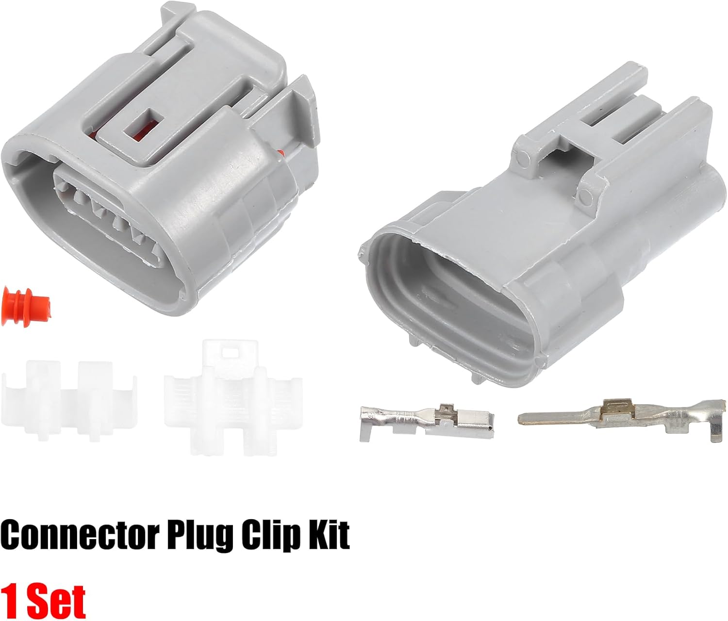 X AUTOHAUX 1 Unidades 3 Pin TS Alternador Conector Adaptador Macho y Hembra Plug Clip Kit Reemplazo Para Toyota