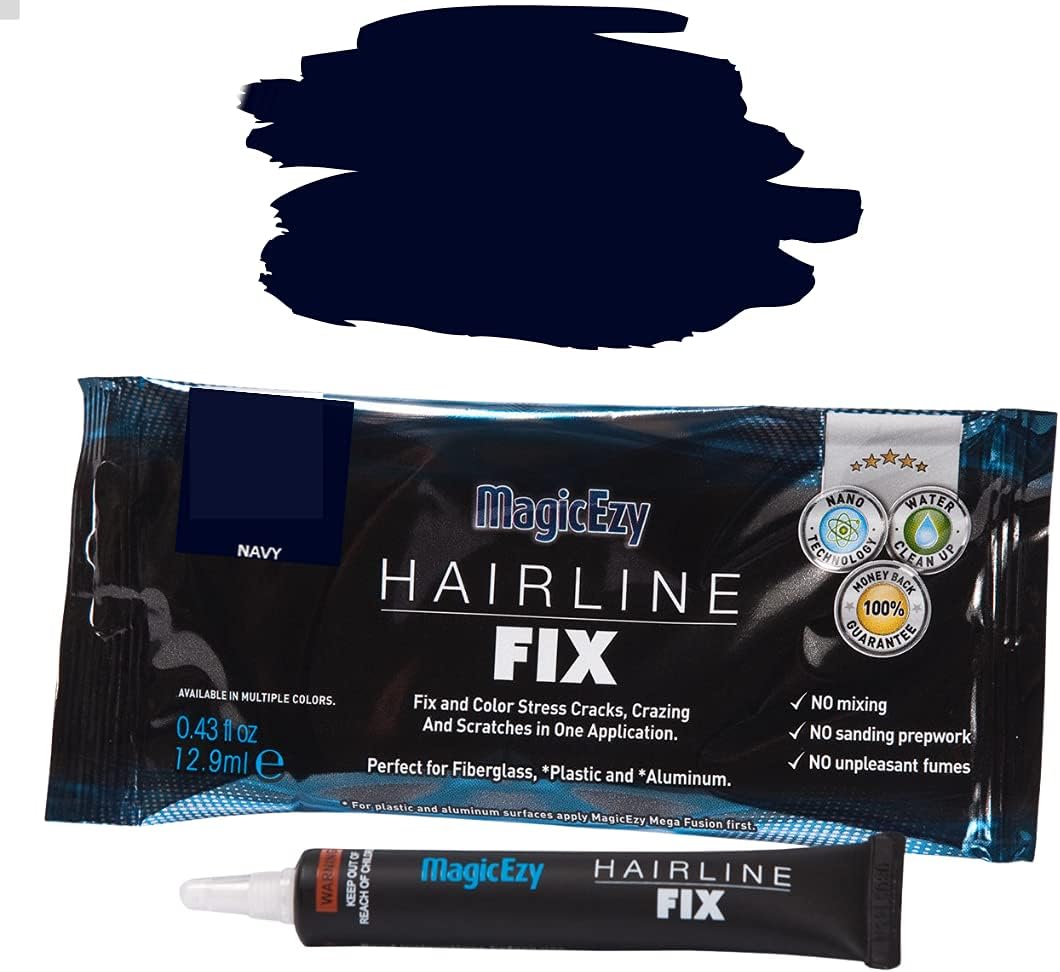 MagicEzy Hairline Fix – Reparación de grietas de fibra de vidrio – Rellena y colorea rápido